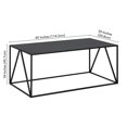 thumbnail image 4 of Henn&Hart 45"W Modern Metal Coffee Table in Blackened Bronze, 4 of 8
