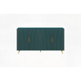 thumbnail image 6 of Mid-Century Wood TV Stand with Storage Cabinet & Adjustable Shelves - Navy Blue Media Console for Living Room/Bedroom (Fits 65” TVs), 6 of 15