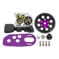 thumbnail image 4 of ZheElen 1piece Wear And Crash Resistant Gear Box For 1/10 Trx4 Replacement Parts Purple, 4 of 6