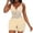 B Beige, variant on Elainilye Fashion Bodysuits for Women Tummy Control, Shaping Crotch Fit Lace Tight Strap Bodysuit Body Shaper,Beige