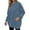 Sky Blue, variant on Womens Denim Hoodie Long Sleeve Pullover Sweatshirts Jean Jacket with Pockets