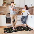 thumbnail image 6 of 2-Piece Kitchen Rugs Set Non-Slip Mats Carpet Floor for Kitchen, Bathroom (19.7"x27.6" & 19.7"x47.2") Colorful Swirl-shaped Candies, 6 of 7