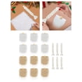 thumbnail image 3 of Tela de piel sintética Gnomo Barba Traje Ropa Suministros para manualidades Muñecas de juguete Enano Cosplay Bolas de madera sin terminar para , 6 udsBlanco 6 udsCaqui 18cmx9cm Baoblaze Barba de gnomo de piel sintética, 3 of 7