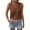 Coffee, variant on Womens Tank Top Crochet Lace Trim V Neck Sleeveless Eyelet Blouse Casual Summer Boho Camisole