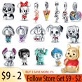 thumbnail image 2 of New 925 Sterling Silver Disney Collection Cartoon Bear Charm Bead Charm for Pandora DIY Women's Bracelet Gift Jewelry OriginalChina Gao Jinjia LED, 2 of 2
