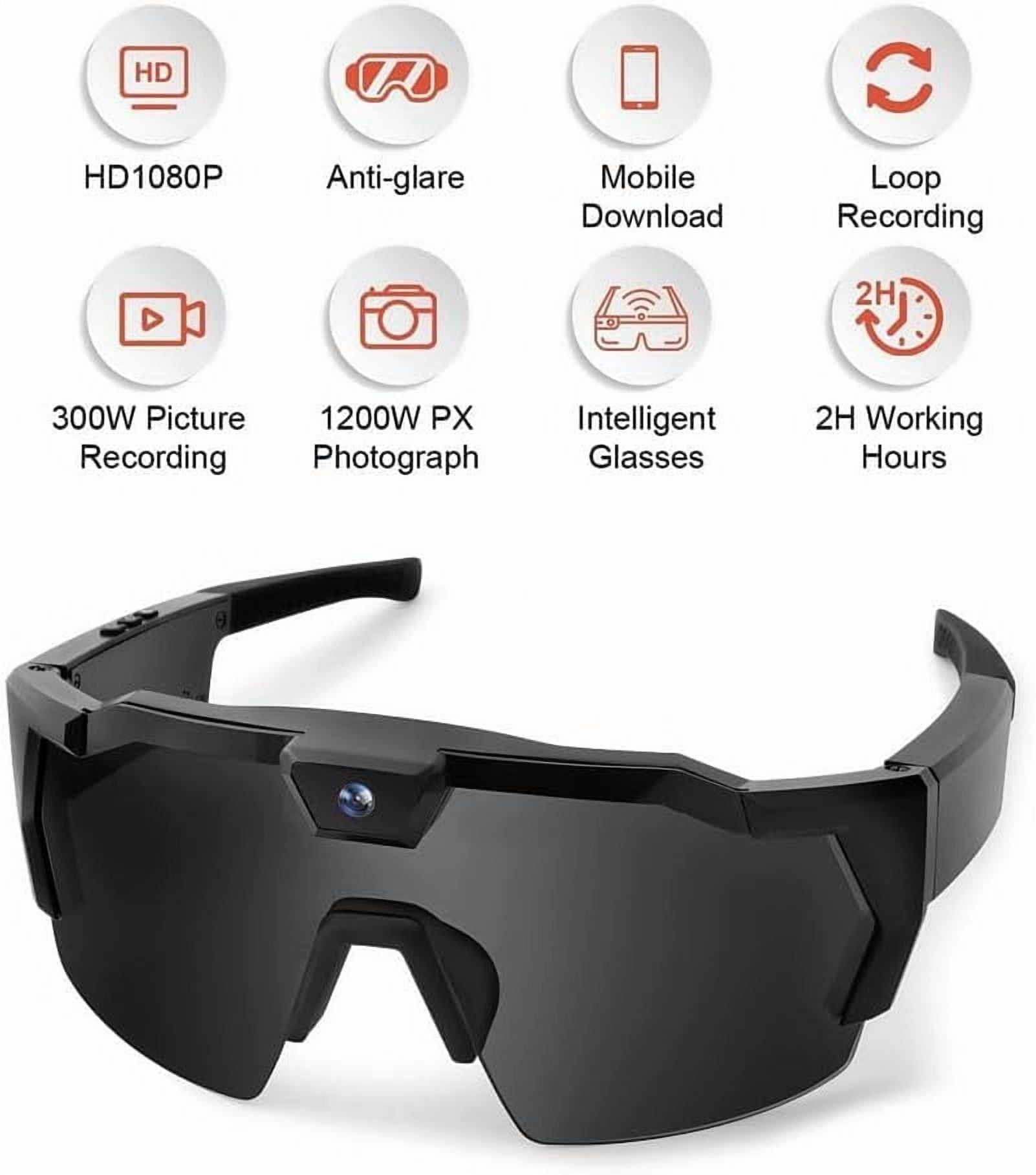 Baseball Glasses with Camera, Baseball Sunglasses with Camera, 4K Video Cameras Glasses, That Record Video And Audio, Smart Recording Sunglasses for Men and Women