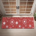thumbnail image 2 of Red Christmas Snowflake Pattern Door Rugs,Washable Non Slip Door Mats Indoor,Decorative Door Mats,Entry Mat Indoor for Entrance,Bedroom,Kitchen,Bathroom,16"x47", 2 of 6