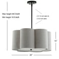 thumbnail image 3 of JONATHAN Y Heather 20" Adjustable Metal LED Pendant, Oil Rubbed Bronze, 3 of 6