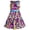 Purple Paisley, variant on Girls Dress Flower Brown Sundress Summer Beach Dress 2-3 Years