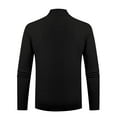 thumbnail image 4 of M-4X Plus Size Turtleneck Sweaters for Men Long Sleeve Big & Tall Sweatshirts Fleece Lined Stretchy Slim Pullover Solid Basic Thermal Warm Sweater, 4 of 4