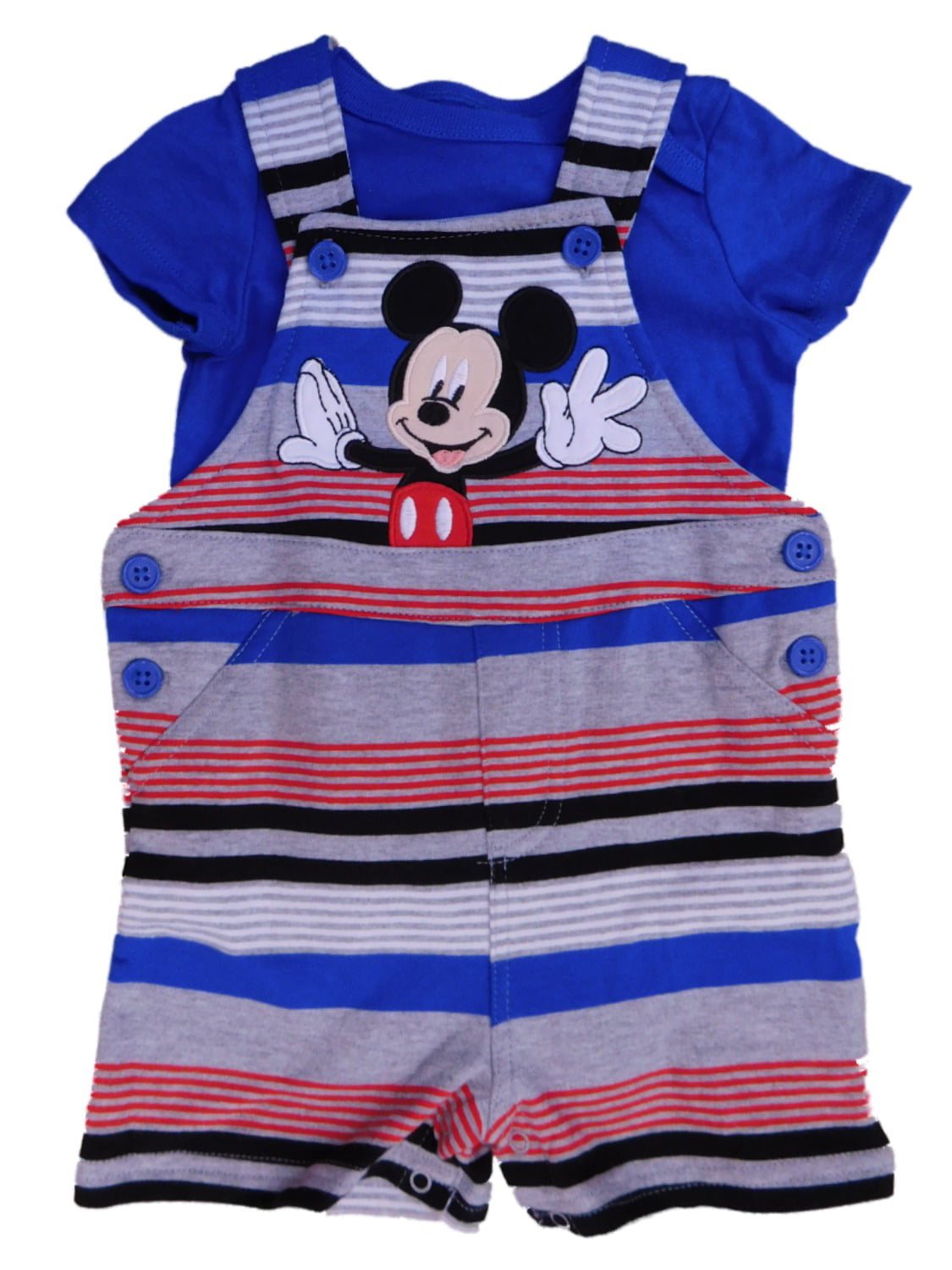Mickey Mouse Basketball Blue Short Romper One PC Baby Boys Size 6 9 Months NWT 