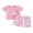 Pink, variant on BemeyourBBs Baby Girl 1st First Birthday Outfit 1 Years Old Birthday Summer Clothes Number Goose Embroidery Short Sleeve T-shirt and Striped Shorts Set Toddler Girls Summer Goose Outfit