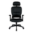 thumbnail image 3 of Black Bonded Leather Seat and Back Managers Chair, 3 of 5