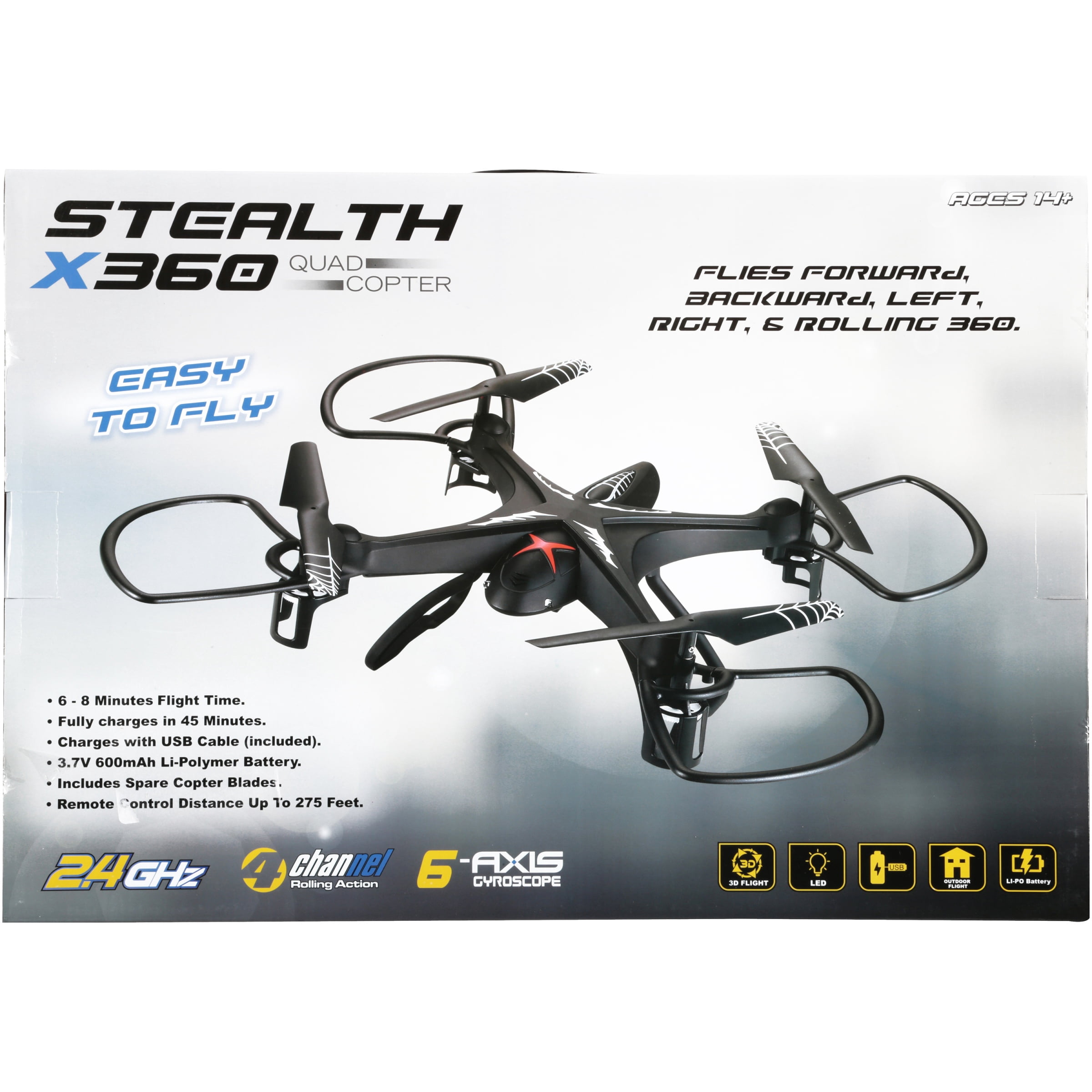 Braha™ Stealth X360 Quad Copter