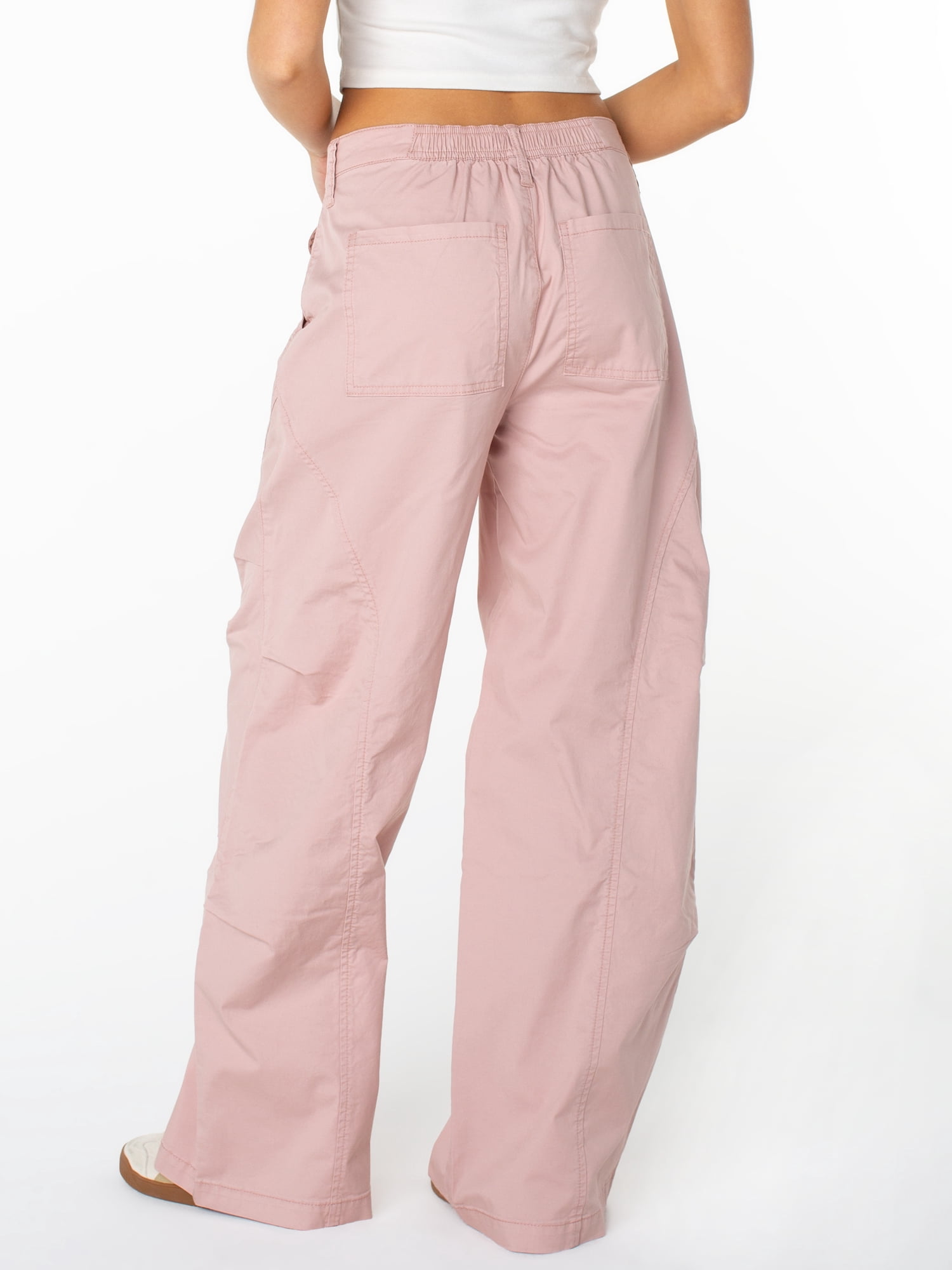 Celebrity Pink Women's and Women's Plus Wide Leg Cargo Pants, Sizes XS-4X