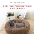 thumbnail image 5 of Petacc Pet Bed Round Pet Cushion Plush Puppy Bed, Khaki, 5 of 6