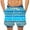 Blue, variant on IROINNID Men's Casual Summer Elastic Waist Printed KK Beach Shorts