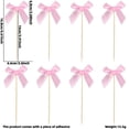 thumbnail image 3 of Contenido del paquete: Incluye un juego de decoraciones para cupcakes con forma de lazo, que agregarán encanto a su fiesta de cumpleaños o boda con temática de mariposas., 3 of 9