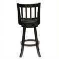thumbnail image 3 of Solid Hardwood 29" Swivel Bar Stool in Cappuccino Finish - Set of 2, 3 of 4