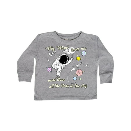 

Inktastic My Mimi Loves Me Gift Toddler Boy or Toddler Girl Long Sleeve T-Shirt