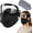 Black, variant on Reusable Carbon Filter Dust Mask with Adjustable Goggles, Anti-UV-5-Layer Filte with 10 Filters, Built for Woodworking
