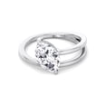 thumbnail image 2 of Kloe - Twist Band Solitare Moval Moissanite Lab-Diamond Engagement Ring, 2 of 5