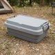 thumbnail image 1 of Caja de carga para maletero, caja de almacenamiento baja, contenedor multifuncional apilable para exteriores, organizador de maletero para vehículos, Gris, 1 of 8