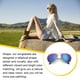 thumbnail image 5 of Qarigey Gafas de sol Novedad de alto rango Diferentes vibrantes Resistentes Ligeras Mano de obra fina Diseño único Gafas redondas Lentes Oro + Verde Qarigey AP008819-02, 5 of 6