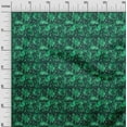thumbnail image 3 of oneOone Silk Tabby Dark Green Fabric Texture Quilting Supplies Print Sewing Fabric By The Yard 42 Inch Wide, 3 of 5