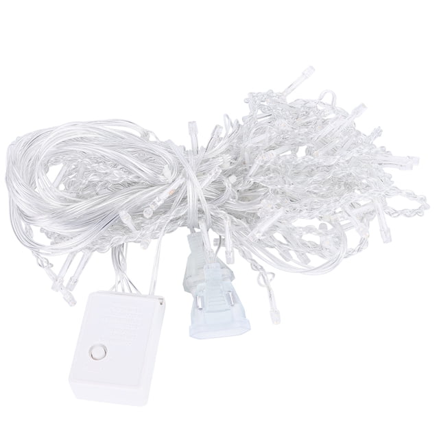 3x1m 120LED impermeable barra de hielo forma luz LED cadena ventana cortina lámpara para decoración navideña interior blanco cálido enchufe UE 220V