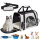 thumbnail image 1 of Transportadora para Gato Y Perro, Mochila transportadora para Gatos Plegable, Mochila para Perro Mediano Chico, Bolsa Transportadoras Mascotas con Cuenco Plegable, Carga MAX 10kg/22LB, 1 of 7