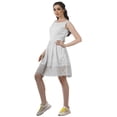 thumbnail image 4 of Moomaya Womens Vintage Style Lace Dress Solid Women Casual Summer Mini Dress, 4 of 5