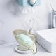 thumbnail image 4 of Jabonera transparente con drenaje automático y borde dorado, no porosa, fácil de limpiar, ideal para usar en la ducha, el baño, el fregadero de la cocina y la bañera (1 pieza). Rkxzt, 4 of 8