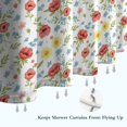 thumbnail image 6 of Pioneer Flower Floral Print Pattern Shower Curtain 72"x84", Bathroom Decorative Shower Curtain Set with 12 Hooks, Waterproof Washable, 6 of 6