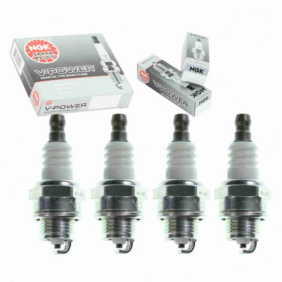 4 pc NGK 2218 V-Power Spark Plugs for 018-12718-200 2974 852 852-1 852ECO 852ECOS 852EZ 852S 92070-2115 E3.12 L8RTC L8RTF RCJ6Y W24MPR-U WSR4F Ignition Wire Secondary