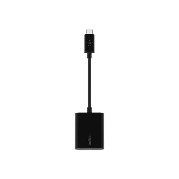 Belkin® Connect USB-C Audio And Charge Adapter, Black