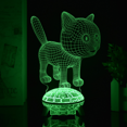 thumbnail image 4 of Illuminate Your Space with Adorable Charm -3D Acrylic Cat Night Light with Remote and Touch Control,16 Color Changing Features, and Creative Gift Idea, 4 of 6