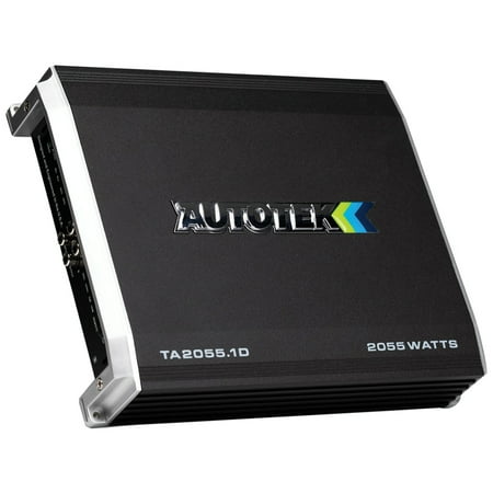 Autotek TA-2055.1D TA Series 2,000-Watt-Max Monoblock Class D Amp with Wired Bass Remote