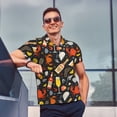 thumbnail image 4 of Balery Seafood And Drinks Camisa Polo de Hombre con Estampado, de Manga Corta y Tejido Medio, Camisa Tipo Golf Polo-XX-Large, 4 of 6