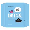 thumbnail image 1 of FACETORY K Beauty Face Mask Skin Care - LET'S TALK DETOX PURIFYING Sheet Mask with Charcoal & Volcanic Ash | Pore Refining Charcoal Face Mask (5 Pack), 1 of 9