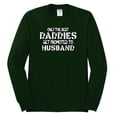 thumbnail image 2 of Wild Bobby, Only the Best Daddies Gets Promoted to Husband, Father's Day, Men Long Sleeve Shirt, Forest Green, 3X-Large, 2 of 3