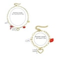 thumbnail image 3 of Eoozwa 3 Packs Valentine's Day Jewelry for Women Romantic Gift Gold Alloy Necklace and Bracelet with Heart Lip Bow Charm Adjustable Chain Anniversary Date Night Party, 3 of 6