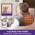 thumbnail image 3 of KEKOY Heating Pad for Back and Shoulder Pain Relief, Extra Large Electric Heat Pad 24"x37", Fast Heating for Neck , Auto Shut-off & Machine Washable, Gray, 3 of 12