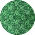 thumbnail image 1 of Ahgly Company Indoor Round Oriental Green Industrial Area Rugs, 5' Round, 1 of 4