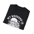 thumbnail image 4 of My Weekend is Booked Halloween Skull Books T-Shirt, 4 of 4