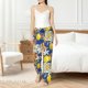 thumbnail image 4 of Balery Sicilian Style Pantalones de pijama para mujer, pijamas ultraligeros, pantalones de estar por casa-Small, 4 of 6