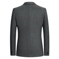 thumbnail image 3 of LIUJUNSHOP Men's Fashion Trench Coat Mens Winter Casual Suit Pocket Wool Blend Coat Windbreaker Jacket Outerwear, 3 of 8