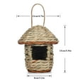 thumbnail image 4 of sdhkgrrt 2Pcs Handwoven Natural Bird House, Handwoven Natural Bird House, Outdoor Garden Bird Shelter Decor, Eco-friendly Bird Habitat For Wild Birds, Cozy Bird Nesting Box For Bird Lovers, 4 of 9