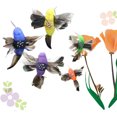 thumbnail image 5 of SPRING PARK Solar Powered Flying Wobble Fluttering Hummingbird Bird for Garden Yard Plants Flowers Patio Landscape Outside Decor, 5 of 7