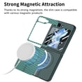 thumbnail image 2 of Magnetic Samsung Galaxy Z Flip 5 Case [Compatible with MagSafe],Anti-Fingerprint,Anti-Scratch,Ultra Slim Shockproof Luxury Samsung Galaxy Z Flip 5 Rugged Phone Cover Case,Green, 2 of 10